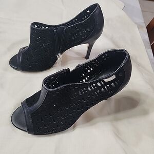 Calvin Klein Collection Black Cutout Heels